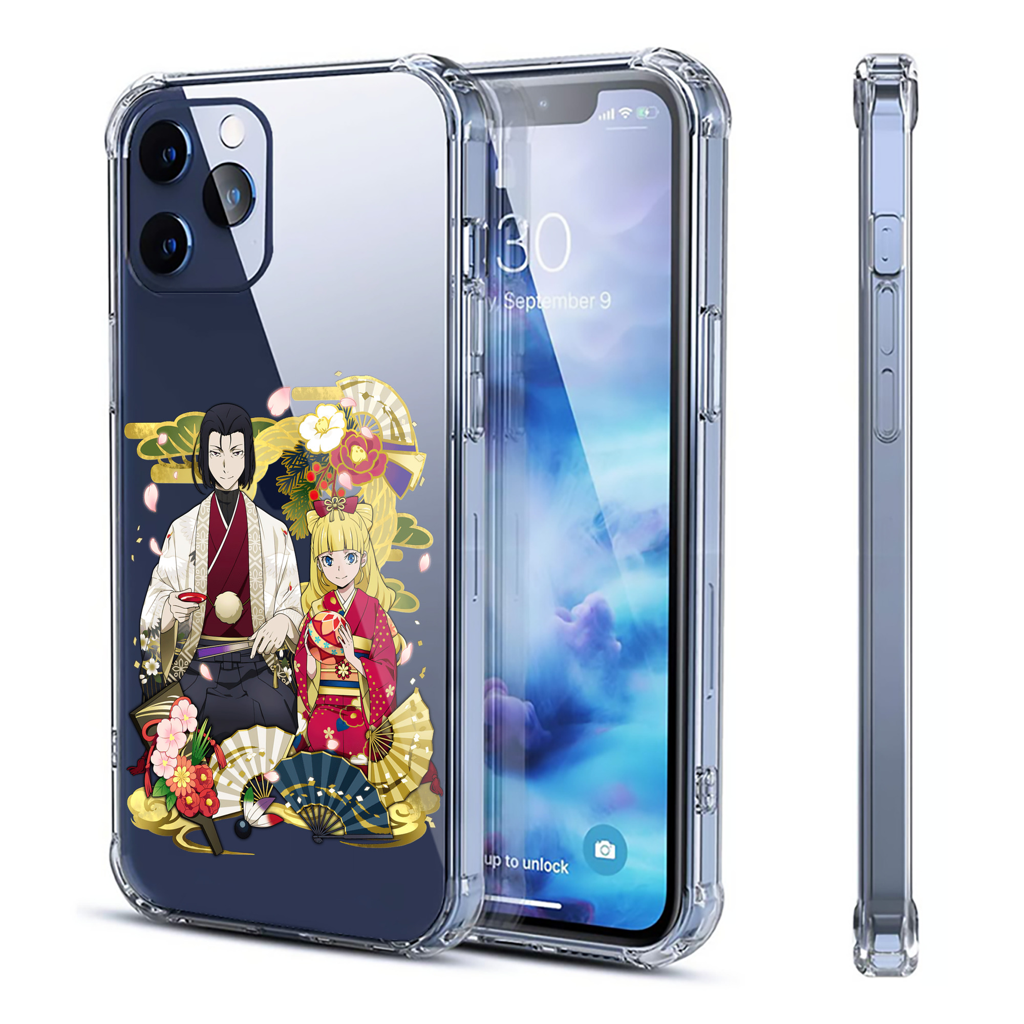 （画像用） 文豪ストレイドッグス Bungo Stray Dogs 【iPhone 12シリーズ対応】透明スマホケース（クリアソフトケース）
